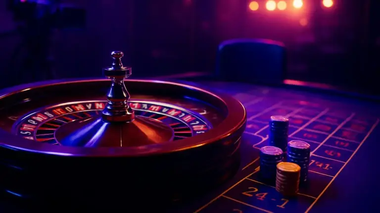 Live dealer at a roulette table in the PKPK88 live casino